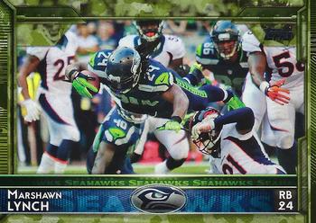 2015 Topps - Camo #206 Marshawn Lynch Front