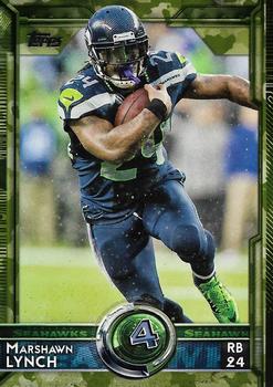 2015 Topps - Camo #379 Marshawn Lynch Front