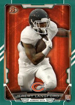 2015 Bowman - Rookies Green #35 Jeremy Langford Front