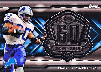 2015 Topps - 60th Anniversary Commemorative Relics Silver #T60R-BSA Barry Sanders Front