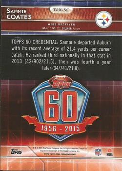 2015 Topps - 60th Anniversary Red #T60-SC Sammie Coates Back
