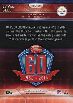 2015 Topps - 60th Anniversary Blue #T60-LB Le'Veon Bell Back