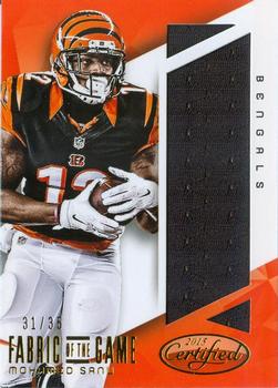 2015 Panini Certified - Fabric of the Game #FOTG-MS Mohamed Sanu Front