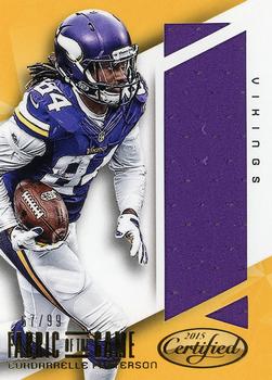 2015 Panini Certified - Fabric of the Game #FOTG-CP Cordarrelle Patterson Front