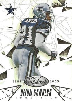 2015 Panini Certified - Mirror Silver #123 Deion Sanders Front