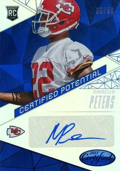 2015 Panini Certified - Certified Potential Autographs Mirror Blue #CP-MP Marcus Peters Front