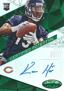 2015 Panini Certified - Certified Potential Autographs Mirror Green #CP-KW Kevin White Front
