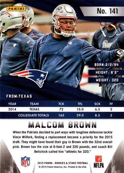 2015 Panini Rookies & Stars - Blue #141 Malcom Brown Back