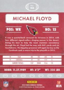 2015 Donruss - Red Foil #104 Michael Floyd Back