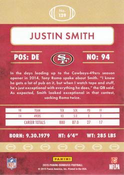 2015 Donruss - Red Foil #129 Justin Smith Back