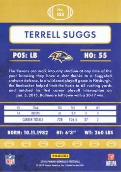 2015 Donruss - Red Foil #153 Terrell Suggs Back