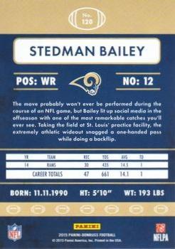 2015 Donruss - Stat Line Career Green #120 Stedman Bailey Back