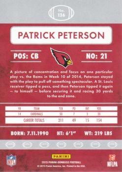 2015 Donruss - Stat Line Career Green #136 Patrick Peterson Back