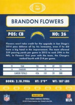 2015 Donruss - Stat Line Career Green #137 Brandon Flowers Back