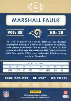 2015 Donruss - Stat Line Career Green #169 Marshall Faulk Back