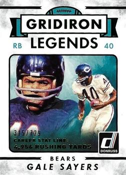 2015 Donruss - Stat Line Career Green #295 Gale Sayers Front