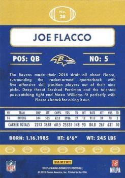 2015 Donruss - Stat Line Season #25 Joe Flacco Back