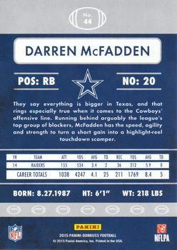 2015 Donruss - Stat Line Season #44 Darren McFadden Back