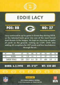 2015 Donruss - Stat Line Season #52 Eddie Lacy Back