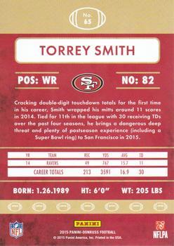 2015 Donruss - Stat Line Season #65 Torrey Smith Back