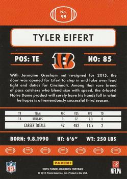 2015 Donruss - Stat Line Season #99 Tyler Eifert Back