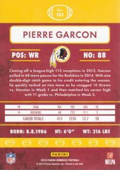 2015 Donruss - Stat Line Season #122 Pierre Garcon Back