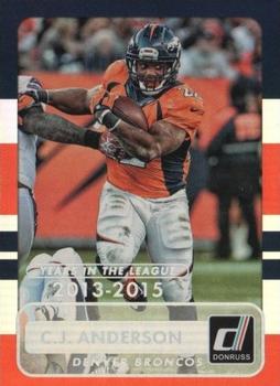 2015 Donruss - Stat Line Years #37 C.J. Anderson Front