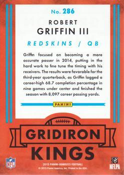 2015 Donruss - Stat Line Years #286 Robert Griffin III Back
