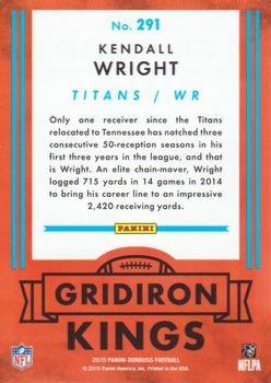 2015 Donruss - Stat Line Years #291 Kendall Wright Back