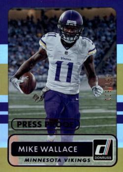 2015 Donruss - Press Proof Purple #96 Mike Wallace Front