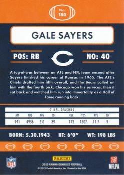 2015 Donruss - Press Proof Silver #180 Gale Sayers Back