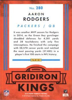 2015 Donruss - Press Proof Silver #280 Aaron Rodgers Back