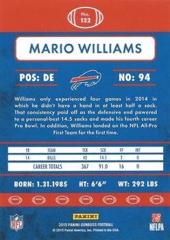 2015 Donruss - Press Proof Black #132 Mario Williams Back