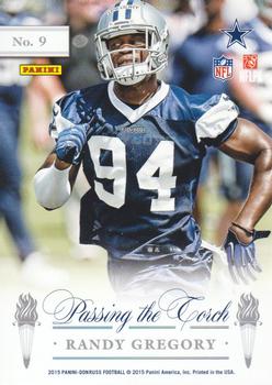 2015 Donruss - Elite Passing the Torch #9 Randy White / Randy Gregory Back