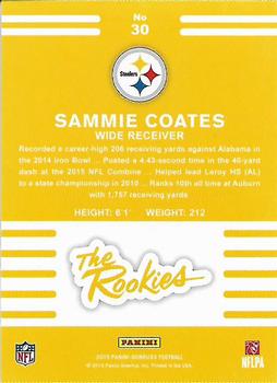 2015 Donruss - The Rookies #30 Sammie Coates Back