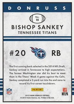 2015 Donruss - Throwback Rookies 1985 #15 Bishop Sankey Back