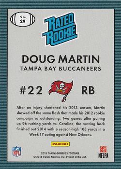 2015 Donruss - Throwback Rookies 1986 #29 Doug Martin Back