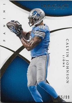 2015 Panini Immaculate Collection #9 Calvin Johnson Front