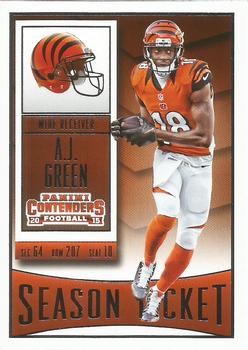 2015 Panini Contenders #53 A.J. Green Front