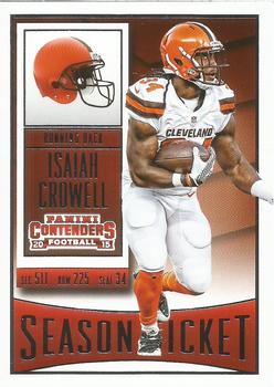 2015 Panini Contenders #55 Isaiah Crowell Front