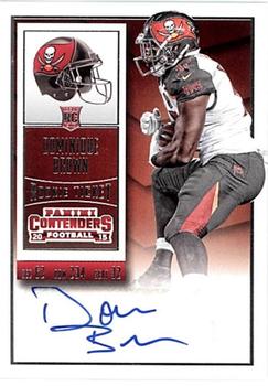 2015 Panini Contenders #195 Dominique Brown Front