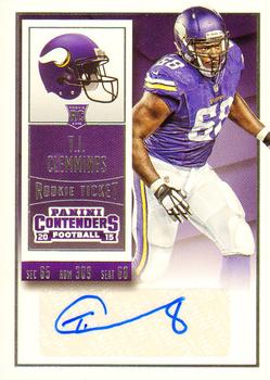 2015 Panini Contenders #272 T.J. Clemmings Front