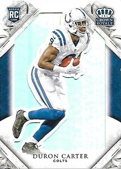 2015 Panini Crown Royale #119 Duron Carter Front