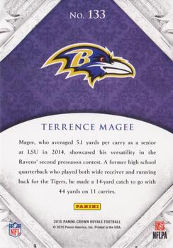 2015 Panini Crown Royale #133 Terrence Magee Back