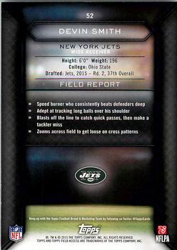 2015 Topps Field Access #52 Devin Smith Back