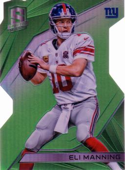 2015 Panini Spectra - Neon Green Die Cut #43 Eli Manning Front