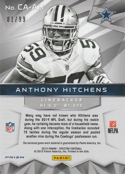 2015 Panini Spectra - Catalysts #CA-AH Anthony Hitchens Back