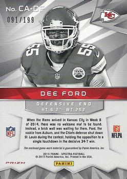 2015 Panini Spectra - Catalysts #CA-DF Dee Ford Back