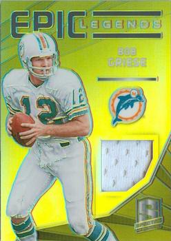 2015 Panini Spectra - Epic Legends Materials #LM-BG Bob Griese Front