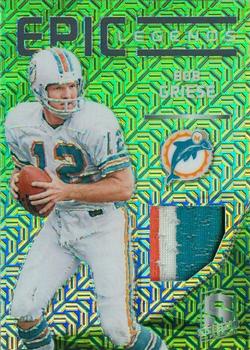 2015 Panini Spectra - Epic Legends Materials Neon Green #LM-BG Bob Griese Front